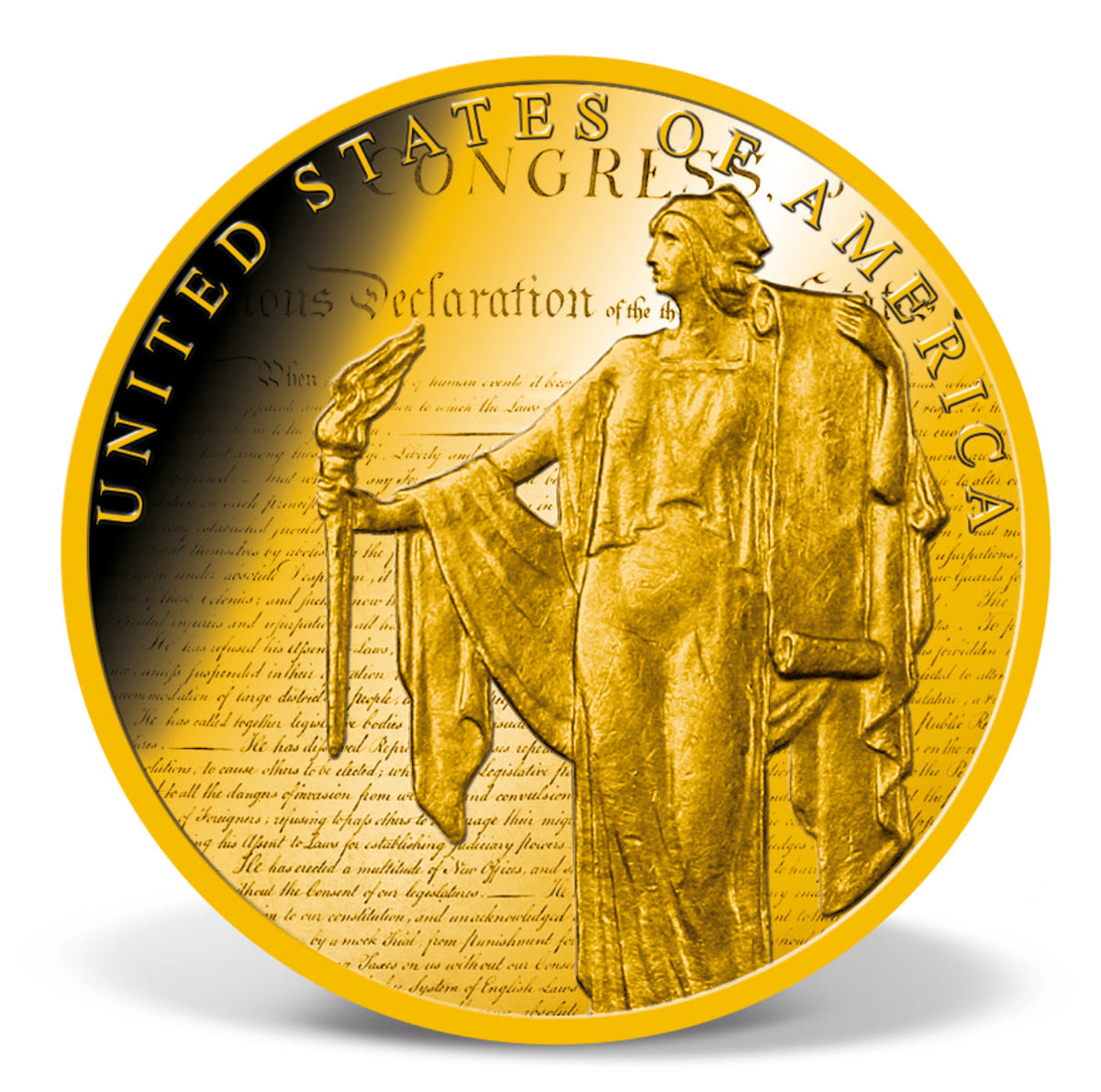 Declaration of Independence Colossal Coin view 2